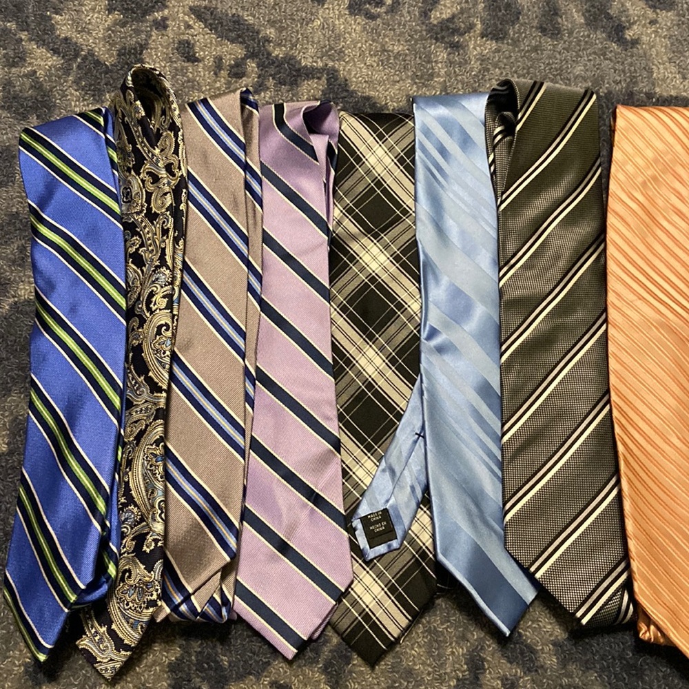 Lot of 8 Ties - Chaps, Nautica, assorted